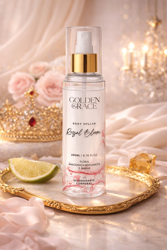 Royal Bloom – Golden & Grace - Body Splash Feminino - 200ML