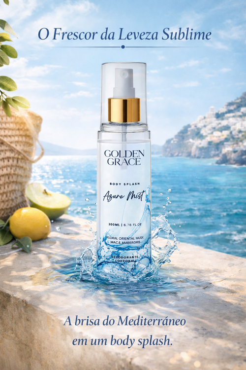 Azure Mist – Golden & Grace - Body Splash Feminino - 200ML